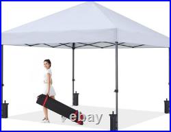 Pop Up Canopy Tent 10x10Ft Waterproof UV Protective Metal Frame