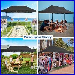 Pop Up Canopy Tent 10x20 Heavy Duty with 6 Removable Sidewalls for Parties Gazebo