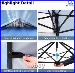 Pop Up Canopy Tent 8x8ft Footprint and 6x6 ft at top Gazebo Shelter Sun Shade