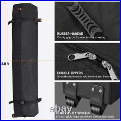 Pop Up Canopy Tent, 8x8ft Portable Instant Adjustable Canopy with Wheeled Bag