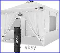 Pop Up Canopy Tent, RLAIRN 10'X10' Waterproof Instant Gazebo Canopy with 4 Sides