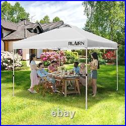Pop Up Canopy Tent, RLAIRN 10'X10' Waterproof Instant Gazebo Canopy with 4 Sides