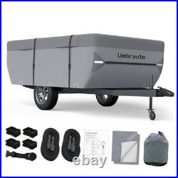 Pop Up Folding Camper Cover Upgraded 7 Layers Fits 8-10FT Pop Up Camper Cover