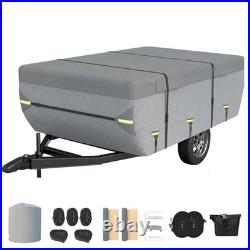 Pop Up Folding Camper Cover, Upgraded 8 Layers Top Fits 10 to 12 Fits 10-12FT