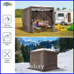 Pop Up Gazebo Screen Tent Screen House for Camping, 10FTx10FT Screen Room wit