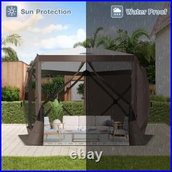 Pop Up Gazebo Screen Tent Screen House for Camping, 10FTx10FT Screen Room wit