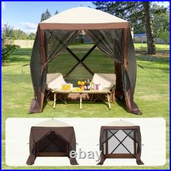 Pop Up Gazebo Tent 66 Patio Camping Canopy 4 Sided Sun Shelter Shade
