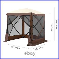 Pop Up Gazebo Tent 66 Patio Camping Canopy 4 Sided Sun Shelter Shade