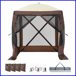 Pop Up Gazebo Tent 66 Patio Camping Canopy 4 Sided Sun Shelter Shade