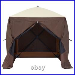 Pop Up Gazebo Tent 66 Patio Camping Canopy 4 Sided Sun Shelter Shade