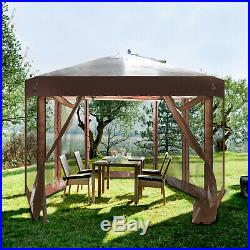 Pop-Up Gazebo Tent Outdoor Patio Deck and Backyard Canopy Shelter Picnic BBQ
