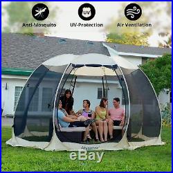 Pop Up Screen House Room Outdoor Camping Tent Canopy Gazebo 6-8 Person for Patio