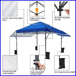 Pop up Canopy 10 x 17 Instant Tent Outdoor Adjustable Canopies One Handed Set Up