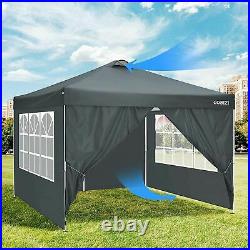 Pop-up Canopy 10´x10´ Folding 4 Side Walls Waterproof Oxford Cloth Awning a 06
