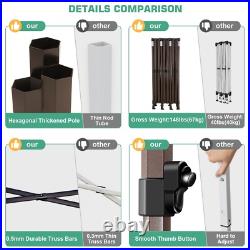 Pop up Canopy 10x30 Heavy Duty Commercial Tent with 8 Sidewalls Thickened Frame