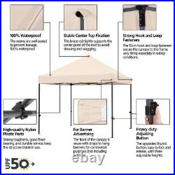 Pop-up Canopy Heavy Duty Waterproof Commercial Gazebo Tent withWheeled Carry Bag