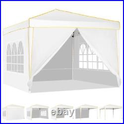 Pop up Canopy Tent 10x10 Commercial Instant Canopy with4 Sidewalls and Carry Bag