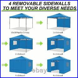 Pop up Canopy Tent 10x10 Heavy Duty Gazebo Outdoor Commercial Instant Sun Shade