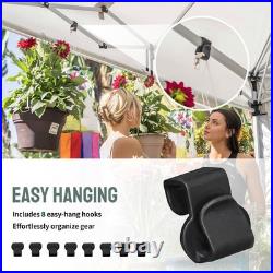 Pop up Canopy Tent, 8X8 Commercial Canopy Tent with 4 Sidewalls, 4 Wheels, 4 Up