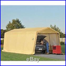 Portable Auto Storage Shelter Beige Car Canopy 10 ft x 20 ft Vehicle Garage Tent