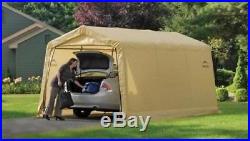 Portable Auto Storage Shelter Beige Car Canopy 10 ft x 20 ft Vehicle Garage Tent