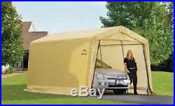 Portable Auto Storage Shelter Beige Car Canopy 10 ft x 20 ft Vehicle Garage Tent