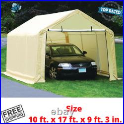 Portable Car Garage Auto Shelter Carport Cover Tent Water Resistant 10 ftx17 ft