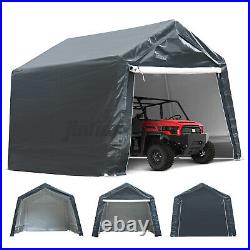 Portable Carport Garage Garden Canopy Car Shelter Shed Storage WithRolling Shutter