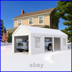 Portable Garage 13x25ft Heavy Duty Carport with Doors Windows for Car Truck