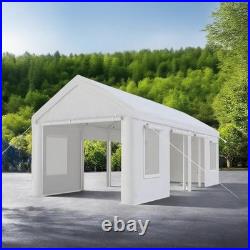 Portable Garage 13x25ft Heavy Duty Carport with Doors Windows for Car Truck