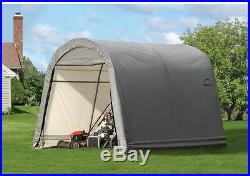 Portable Garage Car Canopy Storage Shed Cover 10 ft. X 10 ft. X 8 ft. Grey Steel