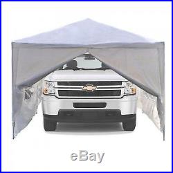 Portable Garage Carport 20 x 10 Car Shelter Canopy White ALEKO