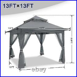 Portable Master Canopy 13 Ft. W x 13 Ft. D Steel Patio Gazebo FREE SHIPPING USA