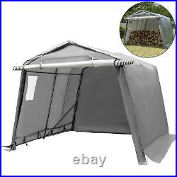 Portable Storage Shed Motorcycle Cover Tool Lawnmower Shed 6x6x7.8
