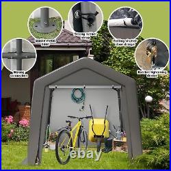 Portable Storage Shelter Garage Storage Shed 8x8x7 ft Carport Tent Waterproof