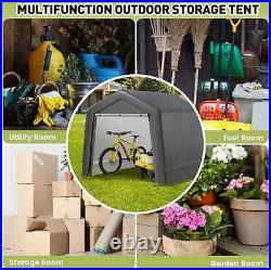 Portable Storage Shelter Garage Storage Shed 8x8x7 ft Carport Tent Waterproof