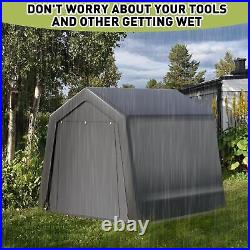 Portable Storage Shelter Garage Storage Shed 8x8x7 ft Carport Tent Waterproof