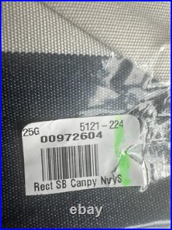 Pottery Barn Replacement Market Umbrella Canopy Rectangular Sunbrella NavyStripe