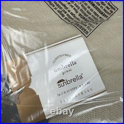 Pottery Barn Umbrella Replacement Sunbrella Rectangular Canopy 10' Linen Sand