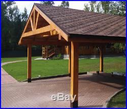 Prefab Heavy Timber Frame Carport For 2 Two Vehicles Cars Engineered Wood Canopy