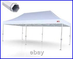 Premium Heavy Duty Pop Up Commercial Instant Canopy Tent (White) 10x20 white