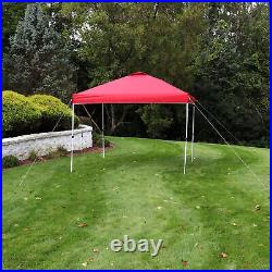 Premium Pop-Up Canopy with Rolling Bag 10 ft x 10 ft Red by Sunnydaze