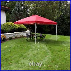 Premium Pop-Up Canopy with Rolling Bag 12 ft x 12 ft Red by Sunnydaze