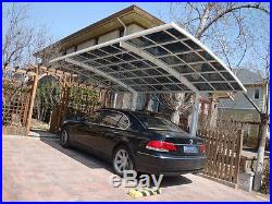 Protection garden garage aluminum carport with PC sheet roof car canopy/shelter