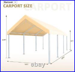 QUICTENT 10x20ft Outdoor Portable Waterproof Heavy Duty Carport Canopy Shed Tent