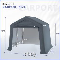 QUICTENT Carport Outdoor Storage Shed Garden Garage Canopy Car Shelter 4-Sizes
