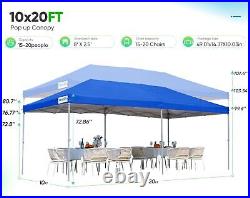 QUICTENT Privacy 10x20 ft Pop up Canopy with Sidewalls Foding Gazebo Outdoor US