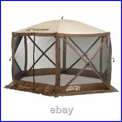 Quick-Set Escape 12x12 ft. Portable Camping Outdoor Gazebo Canopy Shelter, Brown