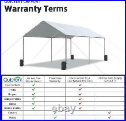 Quictent 10'X20' Carport Heavy Duty Boat Cover Canopy Car Shelter Outdoor Garage