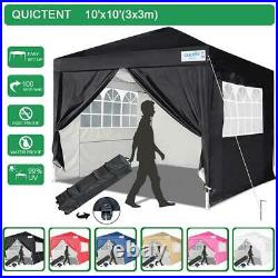 Quictent 10'x10' EZ Pop Up Canopy Party Tent Outdoor Commercial Folding Gazebo